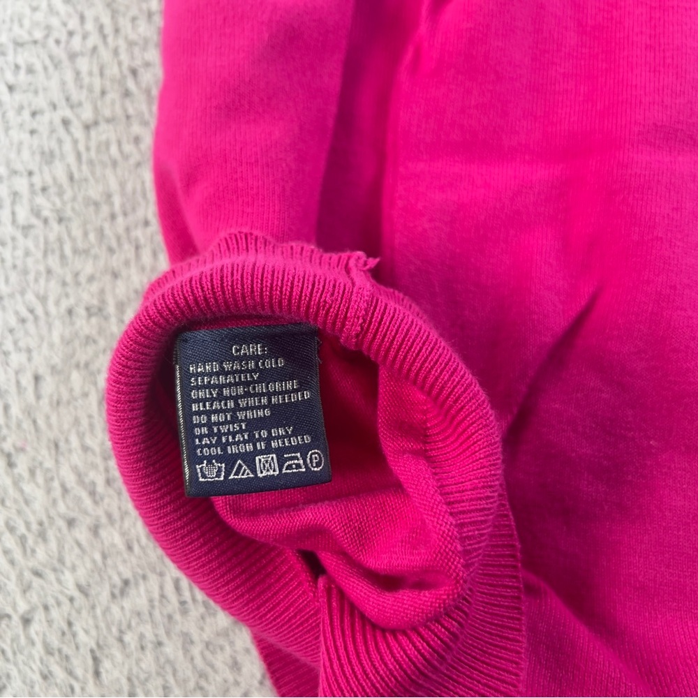 Ralph Lauren Sport Sweater Womens Small Pink Crest Embroidered Pullover Preppy - Picture 6 of 6